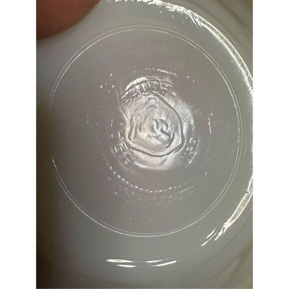 Federal Glass Luster Iridescent Opalescent Diamond Moonglow Saucer Set 5.5” - Picture 6 of 8